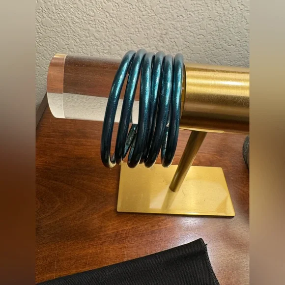 BuDhaGirl Plume Bangles set of 6 size large - Picture 3 of 5